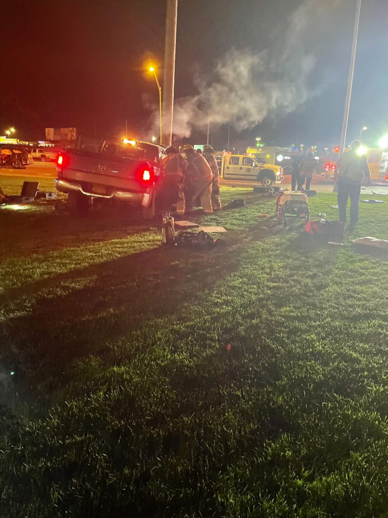 ‘The car was quickly becoming engulfed in flames’